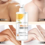 Wholesale Family Use Large Capacity 500ml Skin Softening Brightening Vitamin C Whitening Moisturizing Body Milk