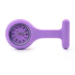 Wholesale Fashion Unisex Brooch Nurse Pocket Fob Doctor Watch Silicone Rubber Digital Breast Nurse Watch