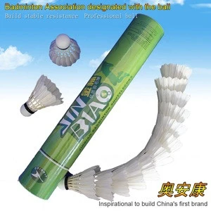 Wholesale Goose Feather Shuttlecocks Training Badminton Balls with Great Stability and Durability for Indoor Outdoor Sports