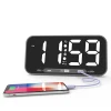 wholesale home decoration plastic 3 inch oversized modern LED digital alarm wall clock for sale