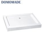 wholesale hotel use artificia cultured deep washbasin acrylic low slate anti slip shower tray