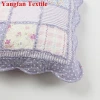 Wholesale Light Purple Small Flowers Fancy High Quality Patchwork Pillow Cover Cushion Cover