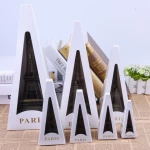 Wholesale Metal French Eiffel Tower Statue Figurine Centerpiece Room Table Decor Cake Topper French Souvenir Gift from Paris