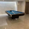 Wholesale modern 9ft Solid Wood Slate Snooker france Pool Table