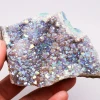 Wholesale Natural Crystal Healing Stones Aura Amethyst Geode Purple Druzy Crystal Piece