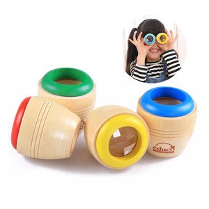Wholesale New Arrival Wooden Toys Custom Mini Kaleidoscope Toy For Kids