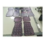 Wholesale Personalized Graphic Accent Thin Red Blue Line Flag Car Mat
