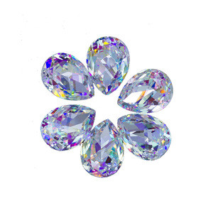 Wholesale point back K9 glass crystal Rhinestone drop shape crystal AB glass stone