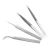 Import wholesale private label eyebrow tweezers set eyelash extension tweezers from China