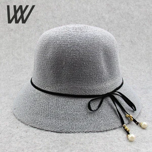 wholesale straw hats for women dome summer sun hat with bow