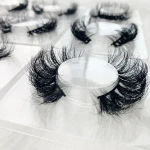 wholsale custom logo natural fluffy luxury 3d 5d 25mm false 100% lash vendor mink eyelash
