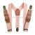 Import Wide Adjustable and Elastic Braces Y Shape brown  Strong Clips Mens Suspenders suspended for Trouser from China