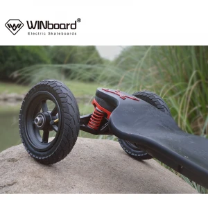 WINboard New 16inch AT Boards Spring Trucks Big Torque Powerful Hub Motor 504WH Battery Off Road Electric Skateboard