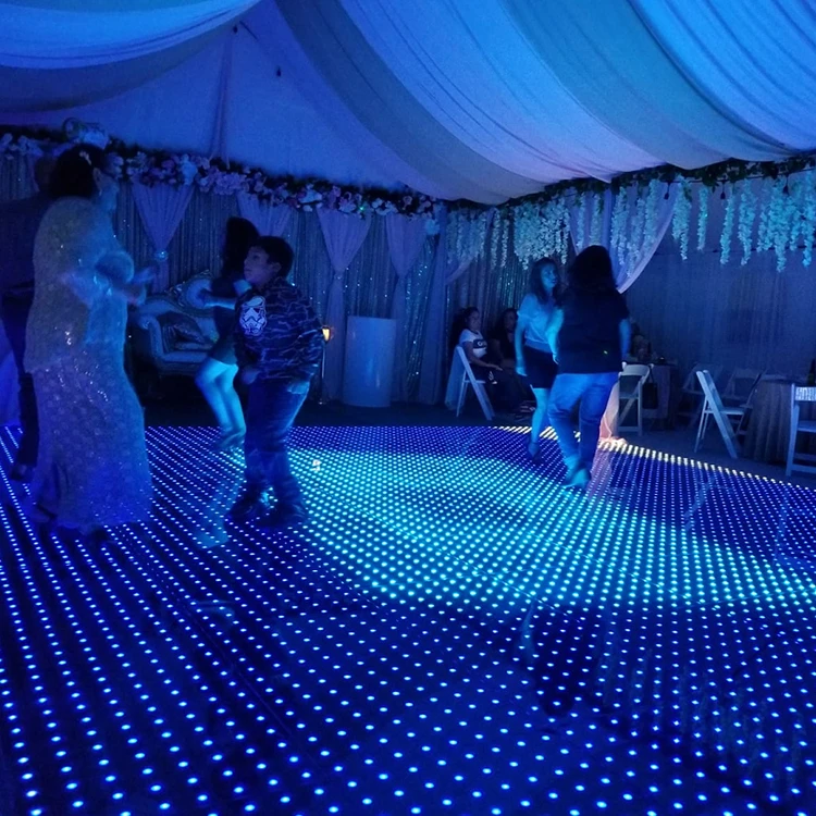 With IPad Control Popular Used Wedding Event Lighted Video Dance Floor Tiles Parts For Sale