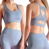 Women Breathable Sports Bra,Absorb Sweat Shockproof Padded Sports Bra Top Athletic Gym Running Fitness Yoga Sports Tops