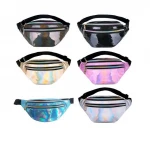 Women Nylon Pu Lady Fanny Pack Waterproof Waist Dry Bag Fashion Waist Bag