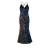 Import women&#39;s sexy V neck backless strap mermaid long skirt gold sequins sleeveless evening dresses from China