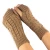 Import Women&#x27;s Warm Fingerless Thick Gloves Solid Color Knitted Winter Artificial Wool Half Finger Gloves Twist Mittens from China