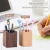 Import Wooden pen holder, multifunctional office supplies, large capacity desktop storage box, retro simple from China