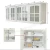 Import Wooden Storage Cabinet MFCGlass Kitchen for Kitchen Furniture from China