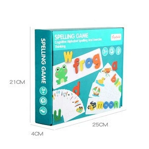 Word spell games 26 English Alphabet Early Learning Cognition Word spelling exercises for children,math matcing game toys