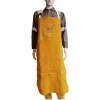 Workplace safety supplies split cowhide protective leather welding apron