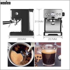 XEOLEO Commercial Espresso coffee maker 1450w Coffee machine 15 Bar Espresso machine Household coffee maker with hot water&amp;Steam