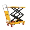 Xilin EU Type 350kg/770lbs Capacity Industry Manual Hydraulic Double Scissors Lift Table For Materials