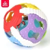 XST Infant Colorful Light Musical Handbells Soft Plastic Rattle Noise Maker Toy Ring Bells Baby Rattle Ball