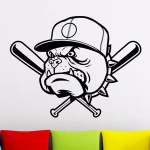 YA297 3D Baseball Car Windows Sticker Name Sports Decal Posters Vinyl Wall Decals Decoration Mural Baseball Sticker