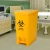 Import Yellow hospital pedal trash bin chemical waste container from China