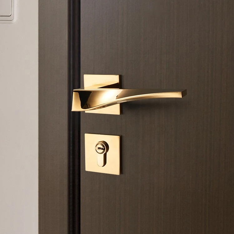 YONFIA new patent minimalist lock door handles for interior door bedroom