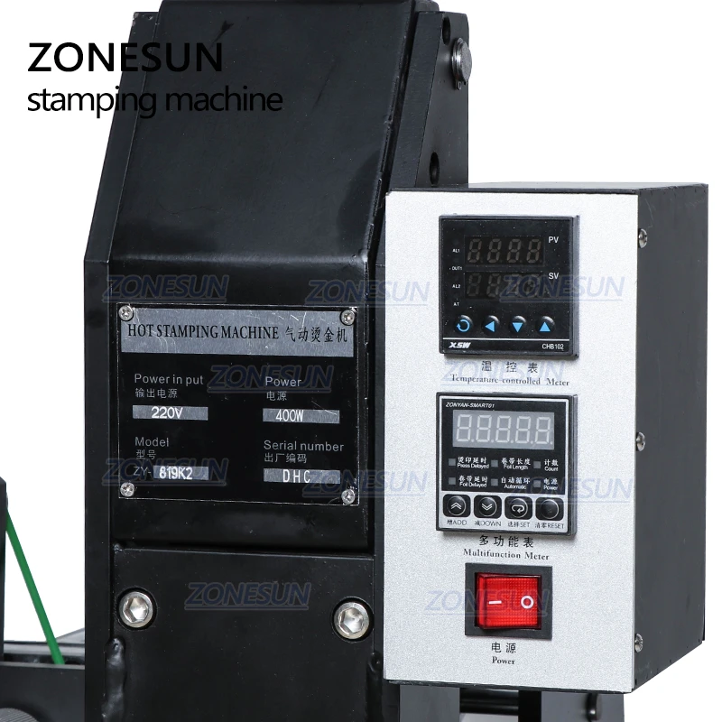 ZONESUN ZY-819k2 80*100mm Customized Round or Cap cosmetic bottle hot foil stamping embossing bronzing machine