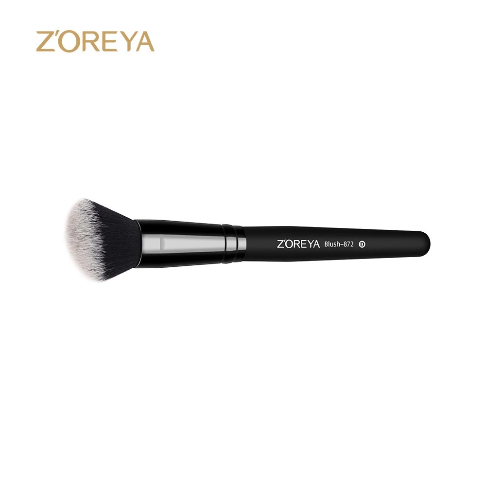 zoreya synthetic hair makeup brushes brochas de maquillaje profesional black blush brush