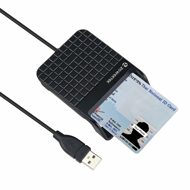 Zoweetek EMV CAC USB IC ID Smart Card Reader ISO 7816 credit Smart Card Reader Writer with SDK ZW12026-5