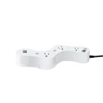 Rotatable 90-170 degree Euro wifi smart Power Strips,Surge Protecting,flexible Outlet & 2 USB Port