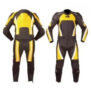 Motorbike Racing Full Body Suit in Leather Breathable