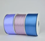 colors 4 inch 100mm double faced smooth satin celebrate ribbon for party wedding school