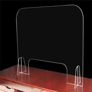 Clear Acrylic Plexiglass Face Shield Sneeze Guards Glass Protection Acrylic Desk Anti-Spray Baffle Acrylic Transparent Isolation Board Acrylic Safety Plate