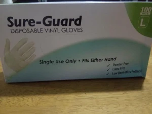 Blue Disposable Medic Disposal Examination Vinyl Medical Latex Glove Powder Nitrile Gloves