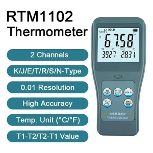 Dual-channel Digital Temperature Instrument RTM-1102