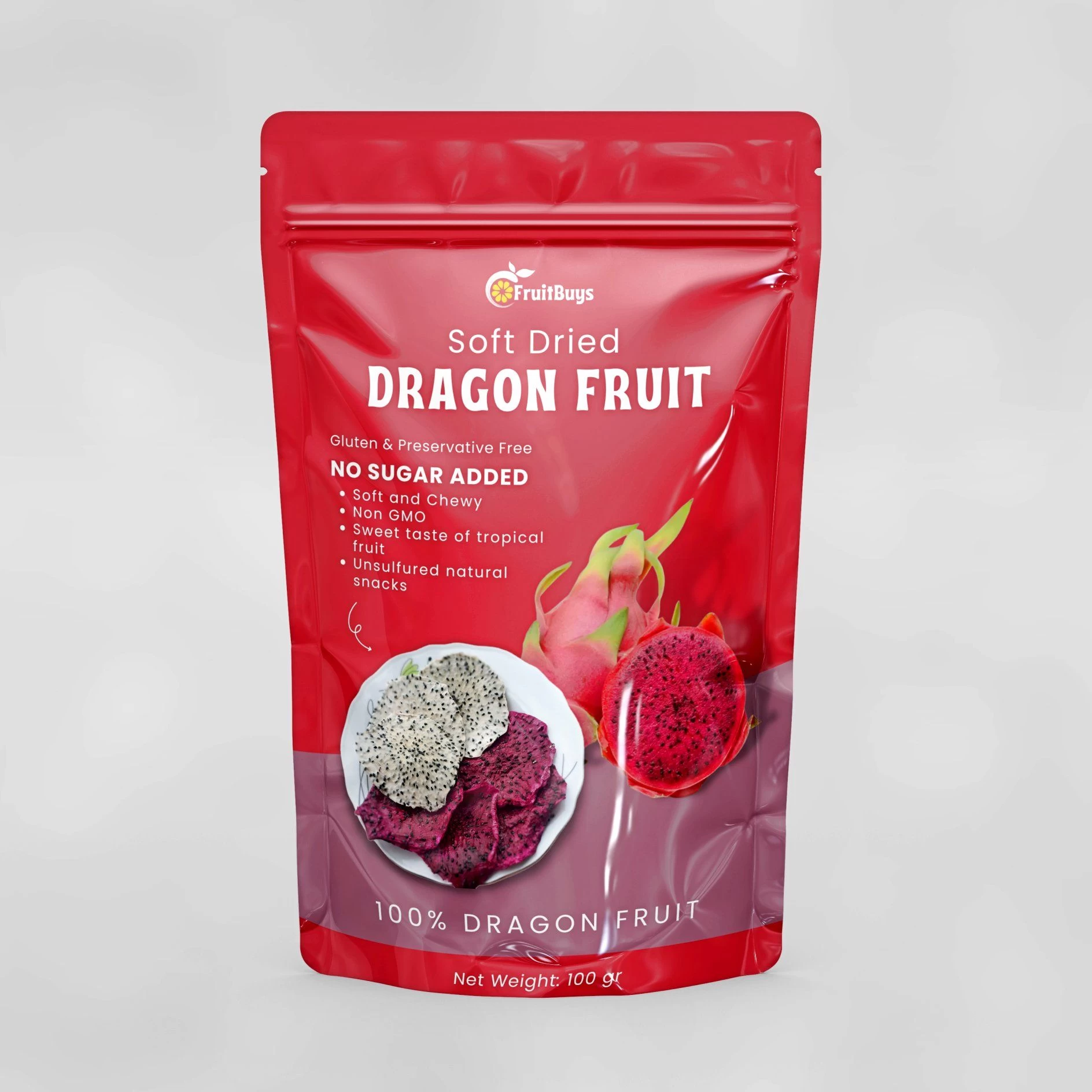 Buy Wholesale Price Dried Dragon Fruit ( Pitaya) No Added Sugar