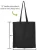 Import Cotton Tote Bag (Black) / Canvas Shopping Bags from India