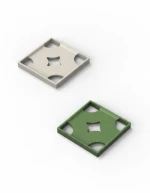 Handcrafted Lacquer Coaster – Square Geometric Cut