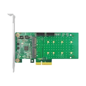 Linkreal 4-Lane PCIe 4 Port M.2 SATA 3.0 Expansion Controller Card with Marvell Chipset 88SE9215 6Gbps