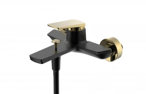 89038B-2 Series Fancy Modern Elegeance Shape Tap Black Brass Shower Faucet Set Grifo