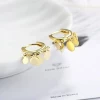 Fashion Design Hollow Hoop Tassel Earring Gold Plated Round Sequin Tassel Earring For Girls