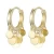 Import Fashion Design Hollow Hoop Tassel Earring Gold Plated Round Sequin Tassel Earring For Girls from China