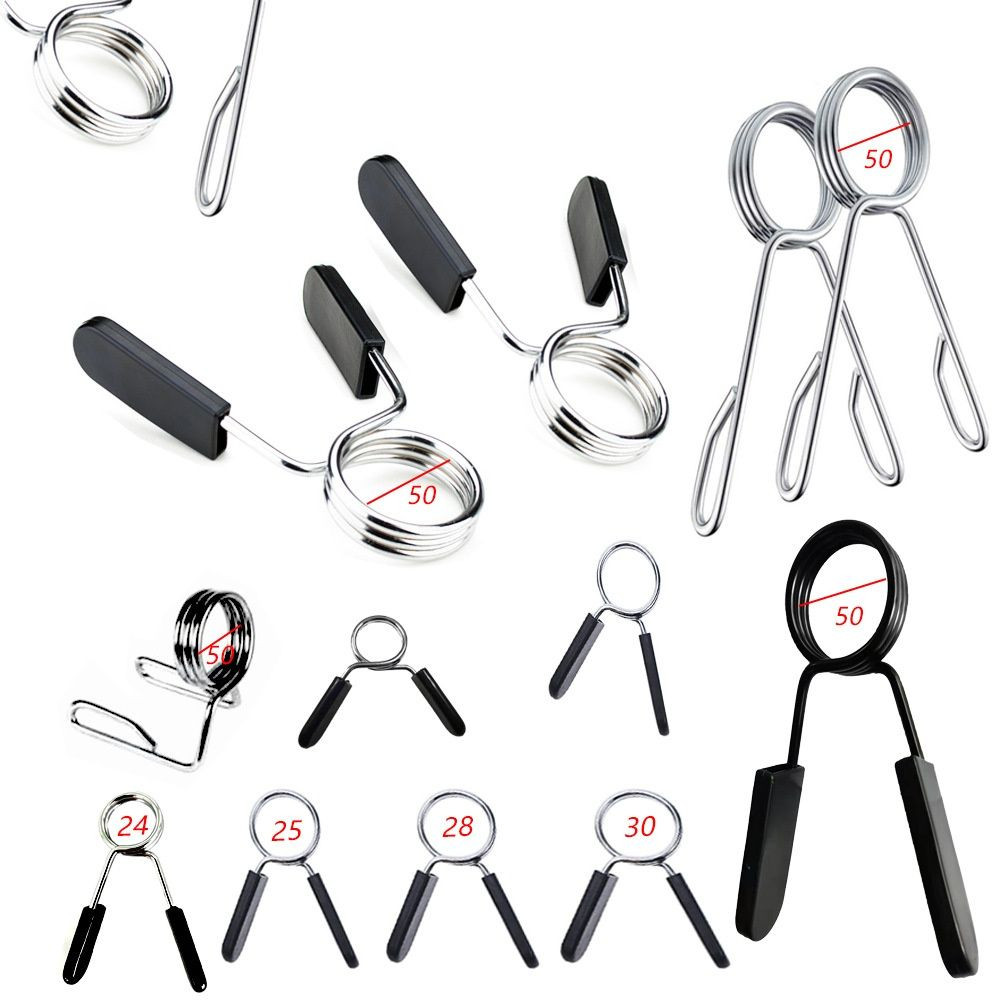 Buy Dumbbell Spring Collars For Barbell Exercise Equipment Exercise ...