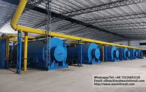 Batch waste plastic pyrolysis plant
